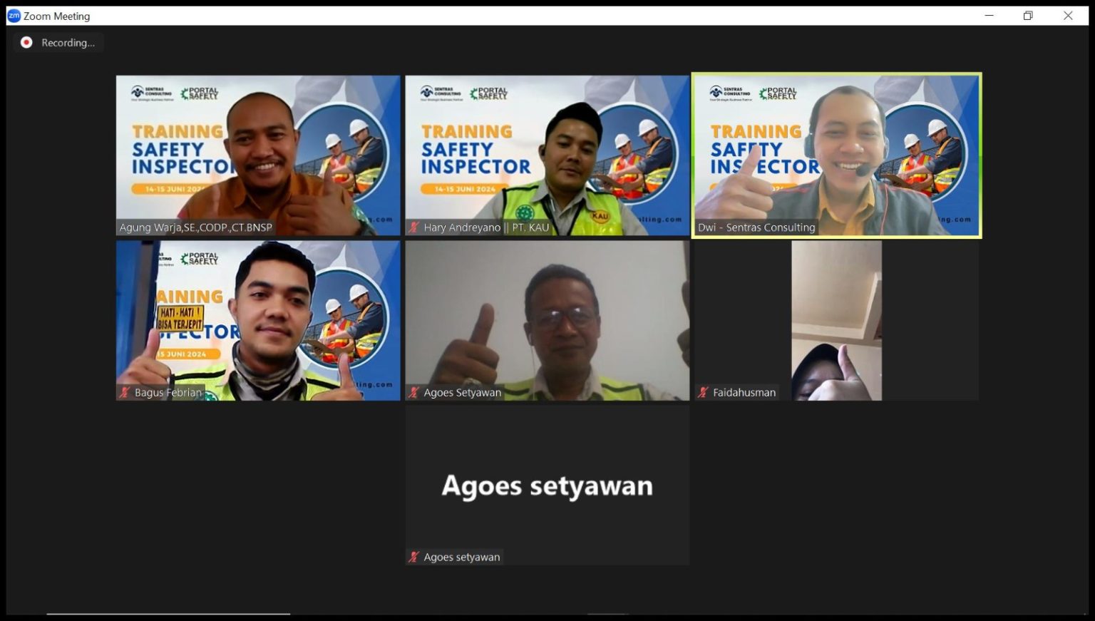 Training dan Sertifikasi Safety Inspector oleh Sentras Consulting ...