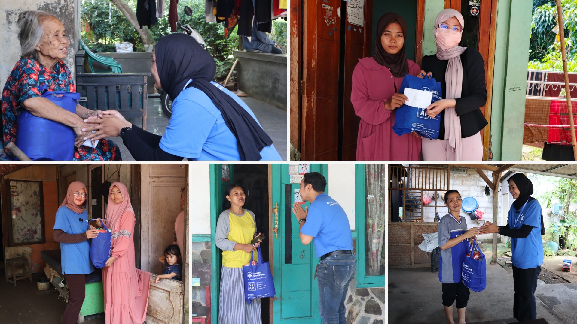 Kegiatan CSR Ramadan Sentras Consulting berbagi bantuan kepada masyarakat.